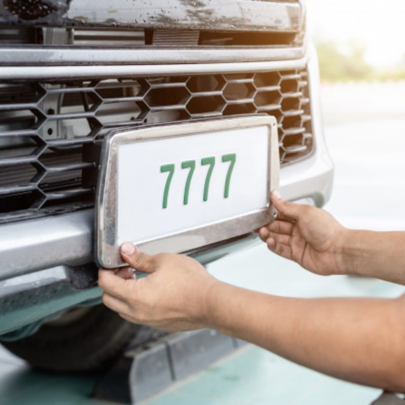license plate